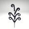 Black & Purple Glitter Coil Spray – 25" Curly Pick for Decor-HH1378Y2